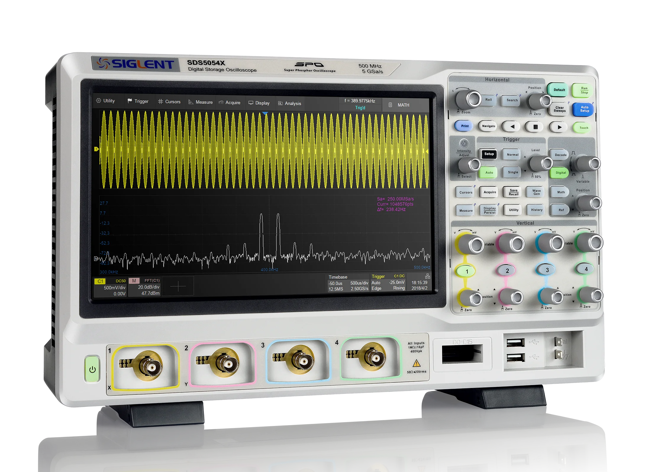Суперфоcфорні осцилографи серії SDS5000X